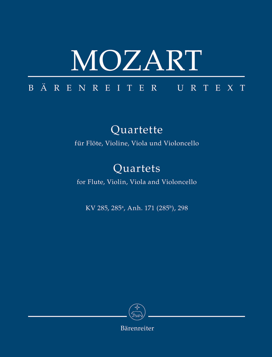 Mozart Quartets for Flute, Violin, Viola and Violoncello