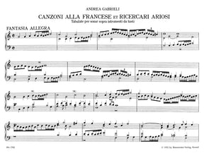 Gabrieli Canzonen und Ricercari ariosi für Orgel oder Cembalo