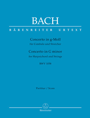 Bach Concerto for Harpsichord and Strings G minor BWV 1058