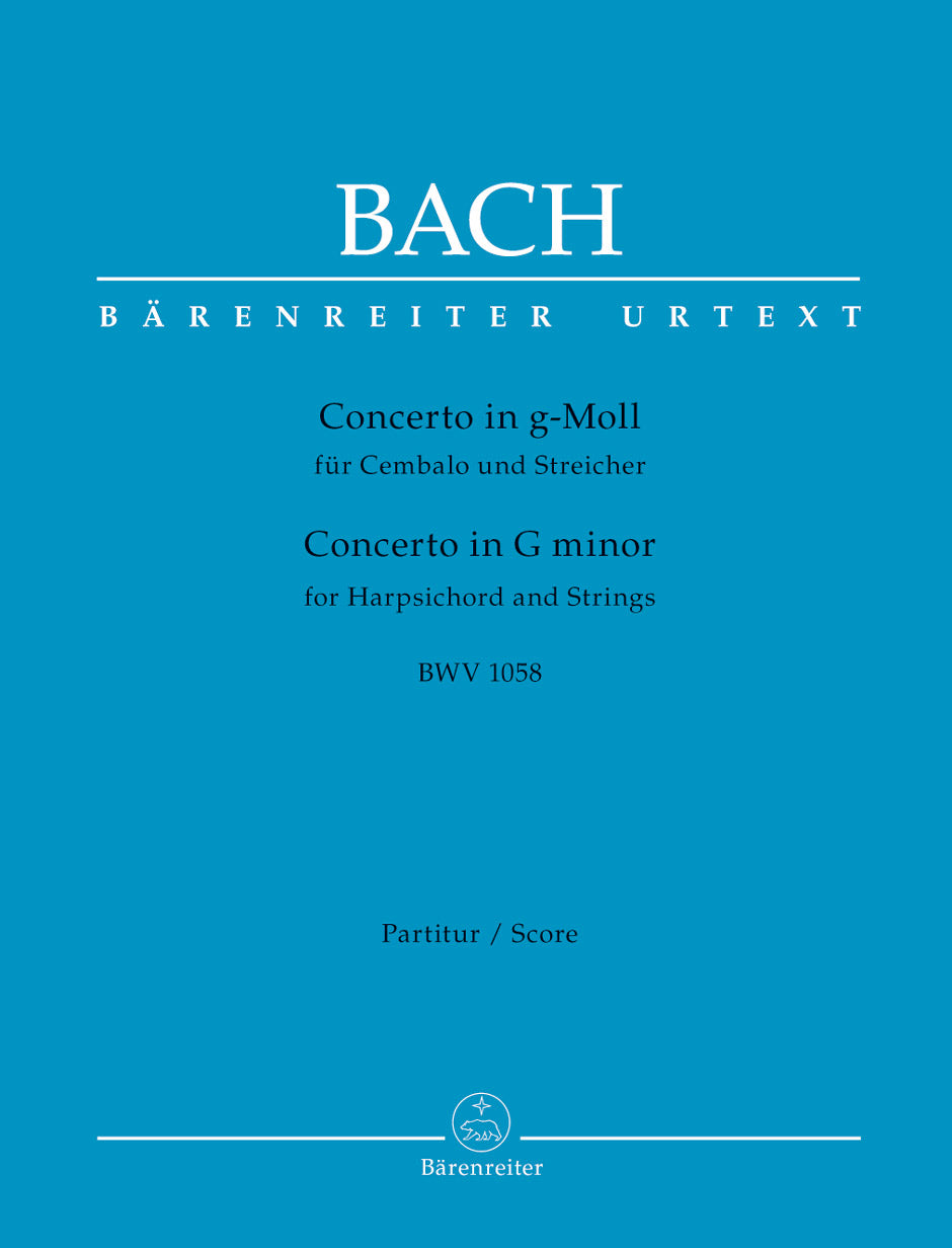 Bach Concerto for Harpsichord and Strings G minor BWV 1058