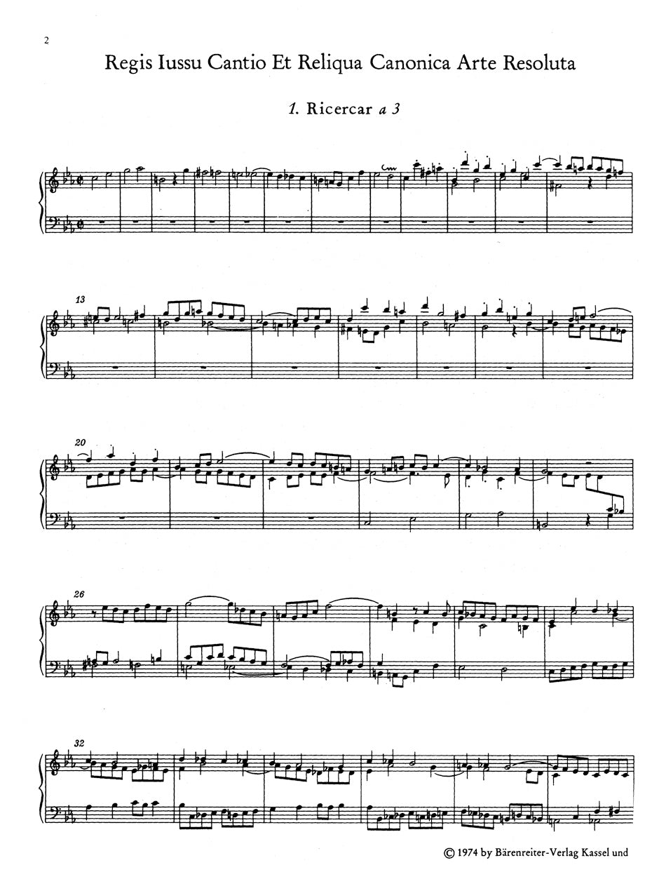 Bach Musical Offering BWV 1079