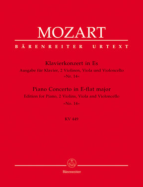 Mozart Concerto No 14 in E flat major K 449 - Version for Piano and String Quartet