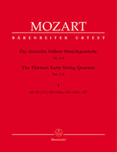 Mozart The Thirteen Early String Quartets Volume 1 (Nos 1-4)