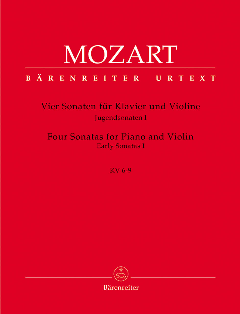 Mozart Four Sonatas for Violin and Piano -Early Sonatas I, K. 6-9- (Sonatas for Violin)