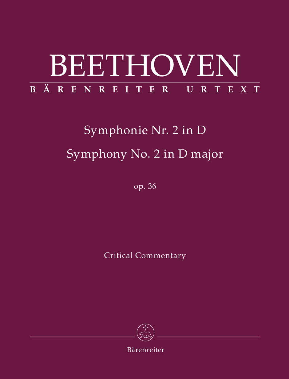 Beethoven Symphony No. 2 D major op. 36 Critical Commentary