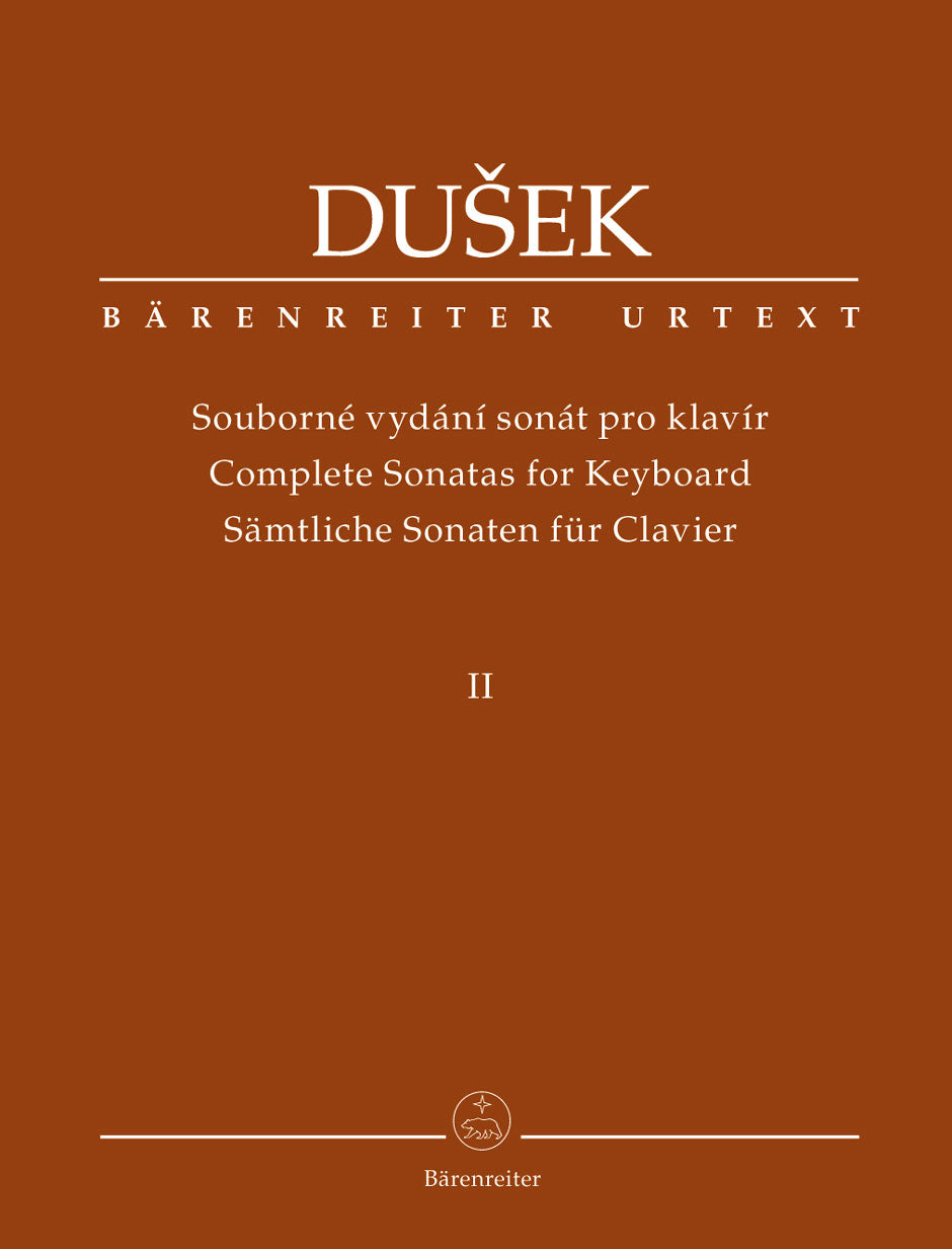 Dusek Complete Sonatas for Keyboard (Volume 2)