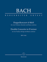 Bach Double Concerto for two Violins, Strings and Basso continuo D minor BWV 1043 Study Score