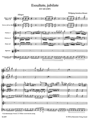 Mozart Exsultate, jubilate K. 165 (158a) -Motet-