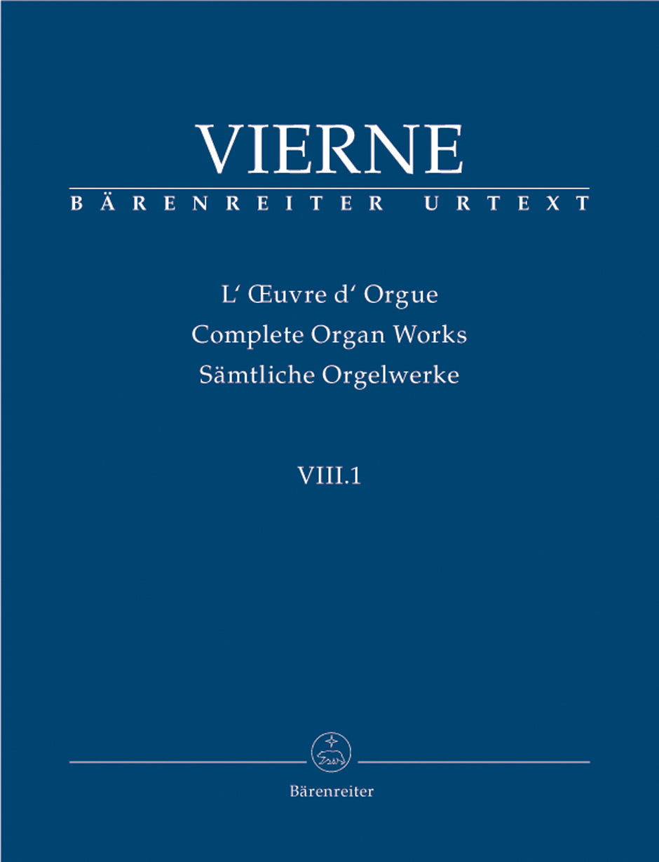 Vierne Pièces en style libre en deux livres, Livre I op. 31 (1914)