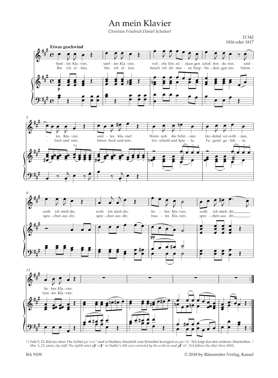 Schubert Lieder, Band 9 (Hohe Stimme)