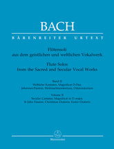 Bach Flute Solos from Sacred and Secular Vocal Works -Arias with 1 or 2 flutes obbligato (with the complete vocal part)- (Selected movements from secular cantatas, from St John Passion, Magnificat in D major, Christmas Oratorio and Easter Oratorio) V 2