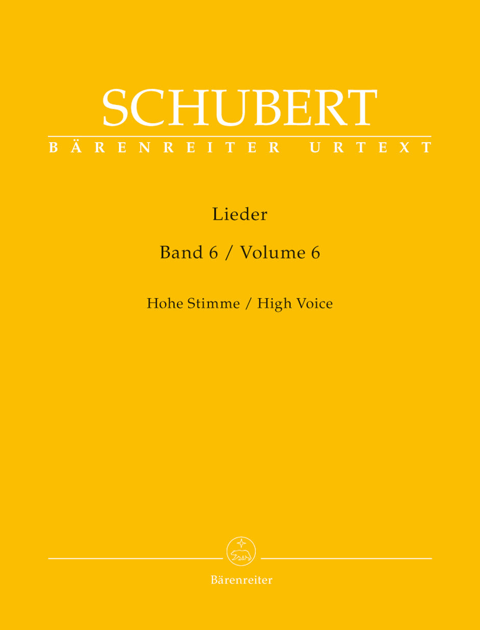 Schubert Lieder, Volume 6 (High Voice)