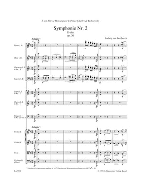 Beethoven Symphony No. 2 D major op. 36 Full Score