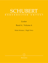 Schubert Lieder, Volume 4 (High voice)