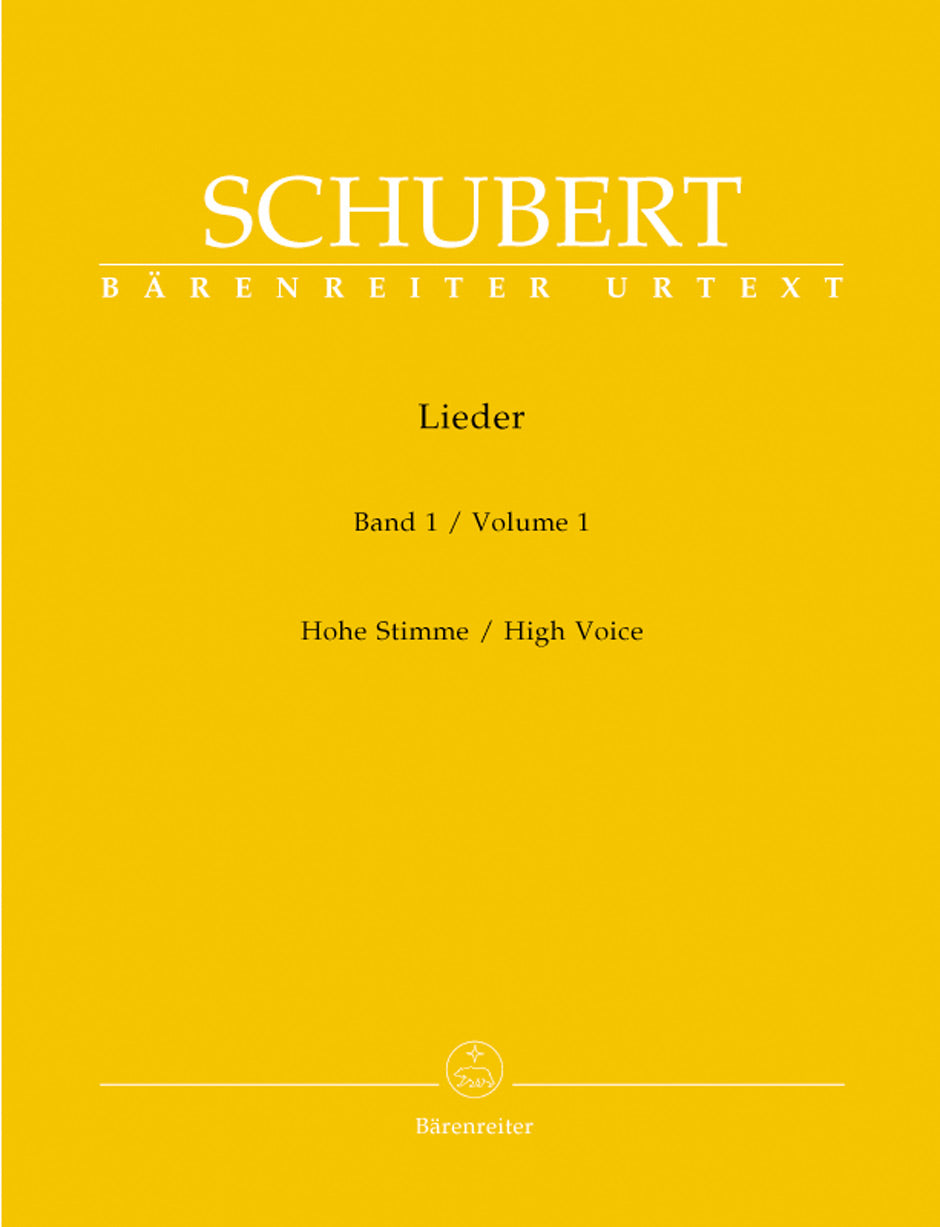Schubert Lieder, Volume 1 (high voice)
