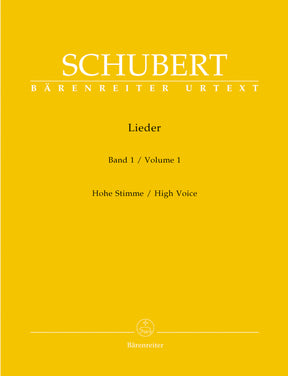Schubert Lieder, Volume 1 (high voice)