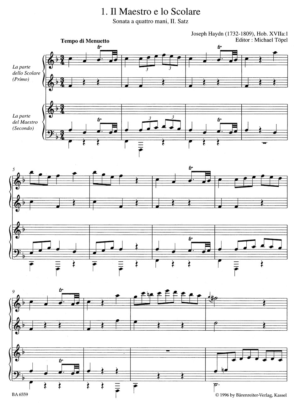 Bärenreiter Piano Album - Four Hand