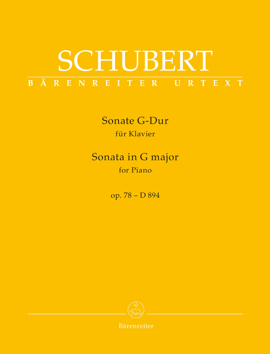 Schubert Sonata for Pianoforte G major op. 78 D 894