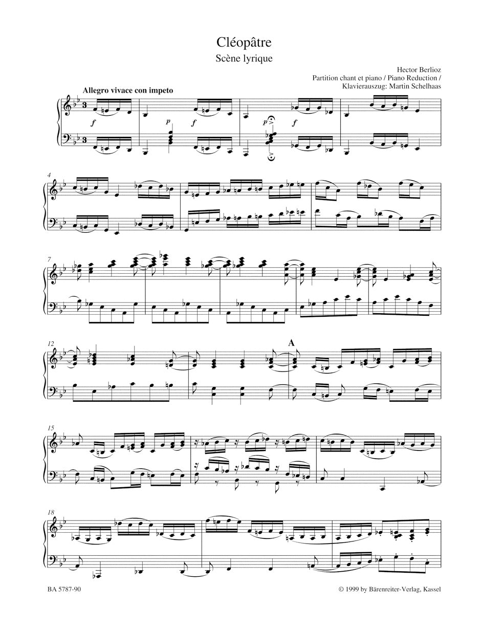 Berlioz Cléopâtre Hol 36 -Scène lyrique-