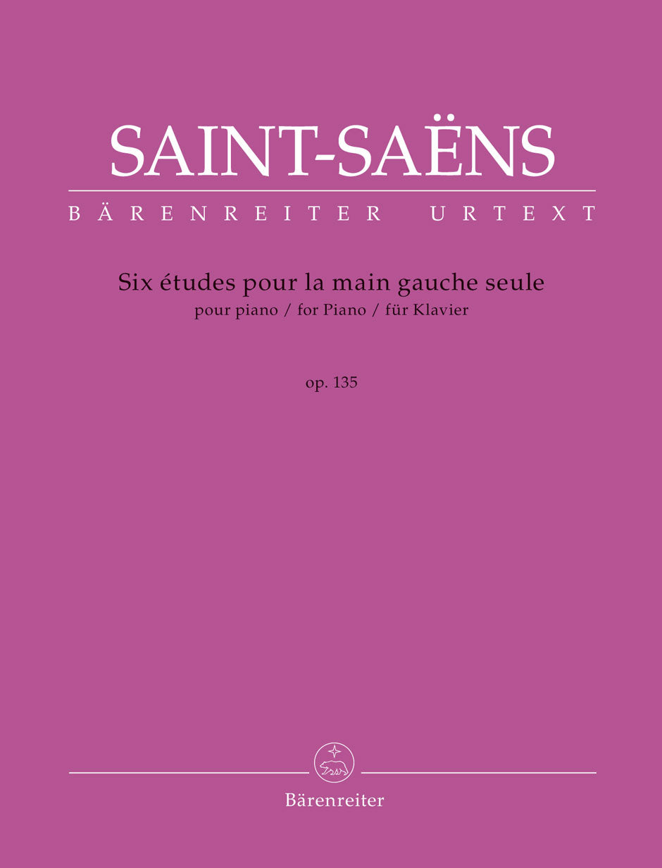 Saint Saens Six Etudes for Left Hand Op. 135