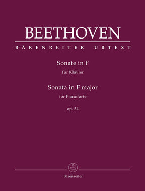 Beethoven Sonate für Klavier F-Dur op. 54