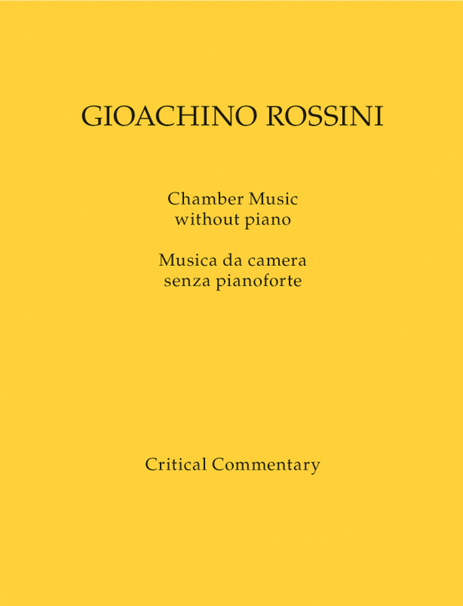 Chamber Music without Piano / Musica da camera senza pianoforte