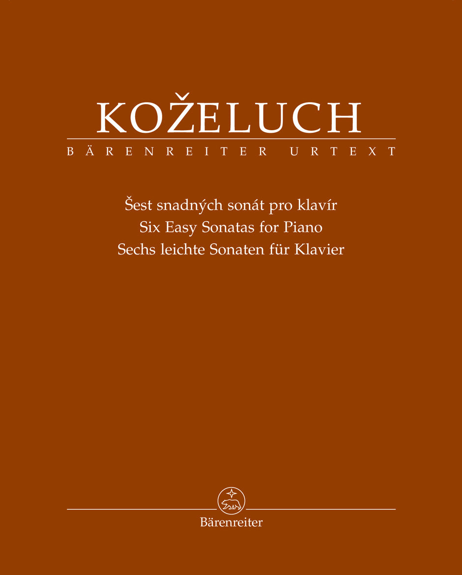 Kozeluch Six Easy Sonatas for Piano