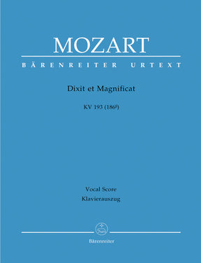 Mozart Dixit et Magnificat K. 193 (186g)