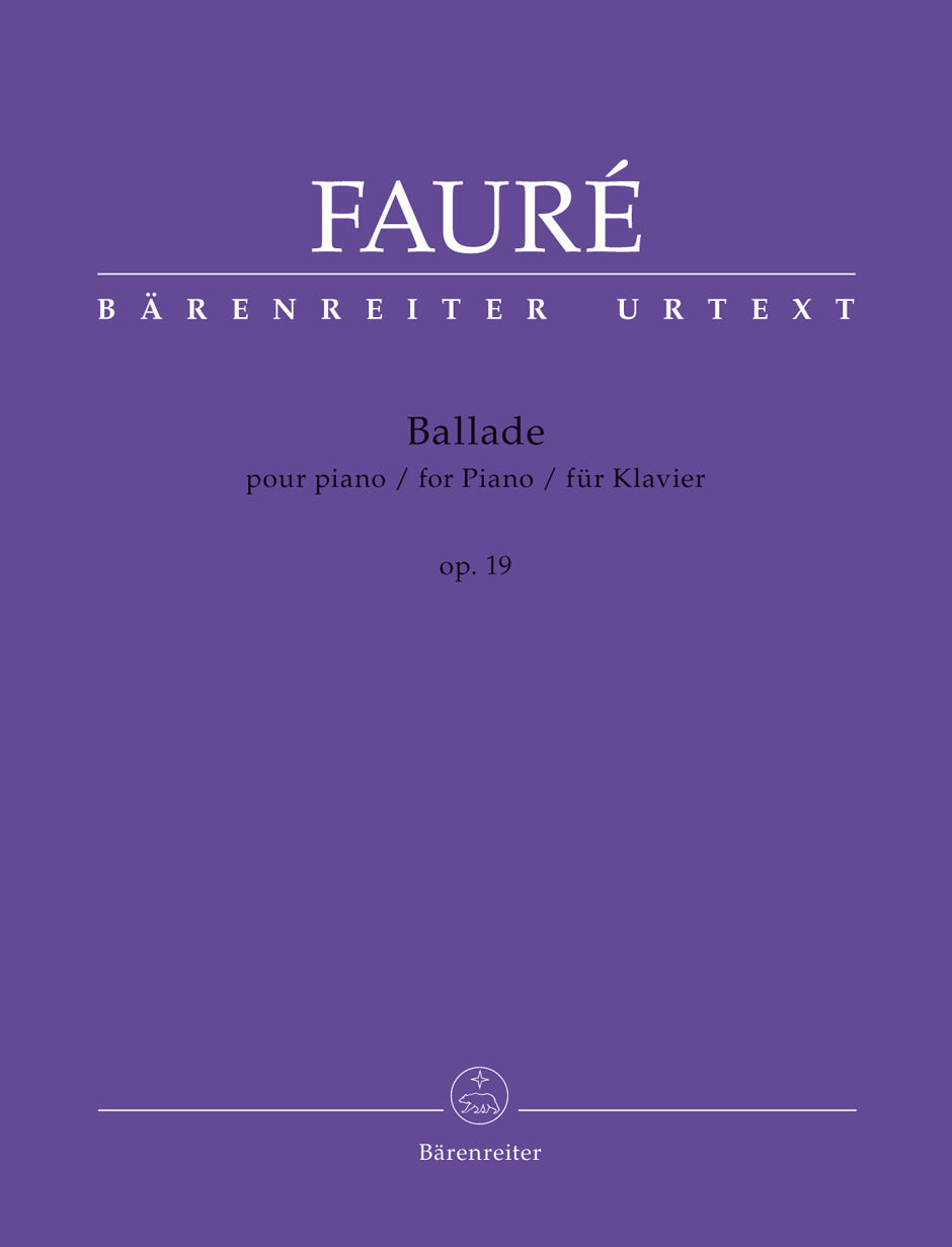 Faure Ballade Op. 19