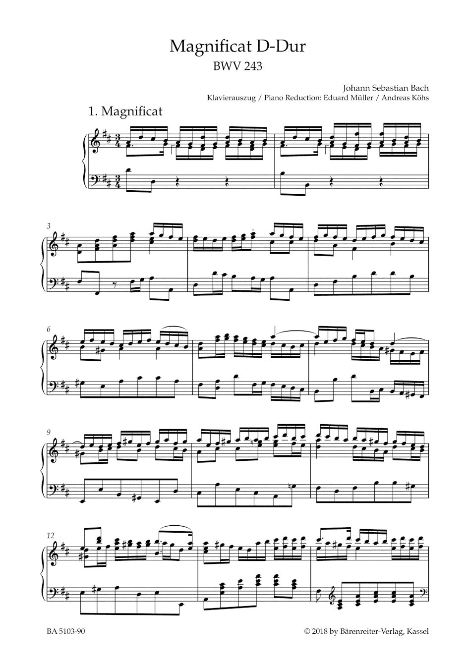 Bach Magnificat D major BWV 243 (2nd Version)