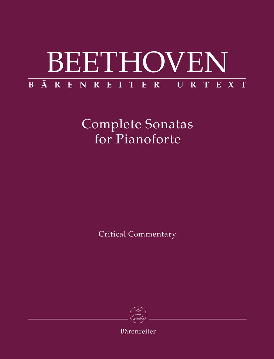 Beethoven Complete Sonatas for Pianoforte Critical Commentary