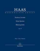 Haas Wind Quintet op. 10 - Set of Parts