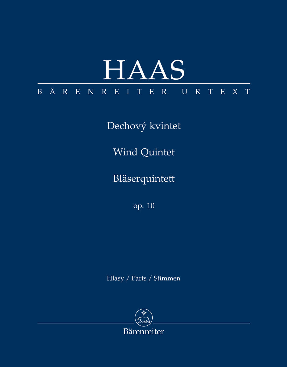 Haas Wind Quintet op. 10 - Set of Parts