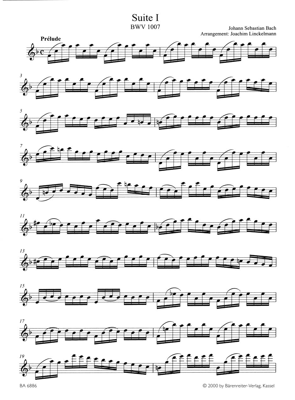 Bach Two Suites for Flute (after the Suites for Violoncello solo BWV 1007, 1009)