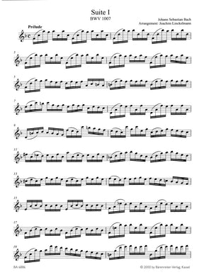 Bach Two Suites for Flute (after the Suites for Violoncello solo BWV 1007, 1009)