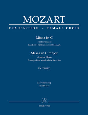 Mozart Missa C major K. 220 (196b) "Sparrow Mass" (Arranged for female choir SMezAA)