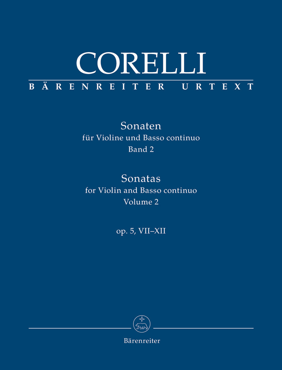 Corelli Sonatas for Violin and Basso continuo op. 5, VII-XII (Volume 2)