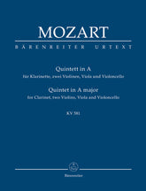 Mozart Quintet for Clarinet, two Violins, Viola and Violoncello A major K. 581 "Stadler Quintet"