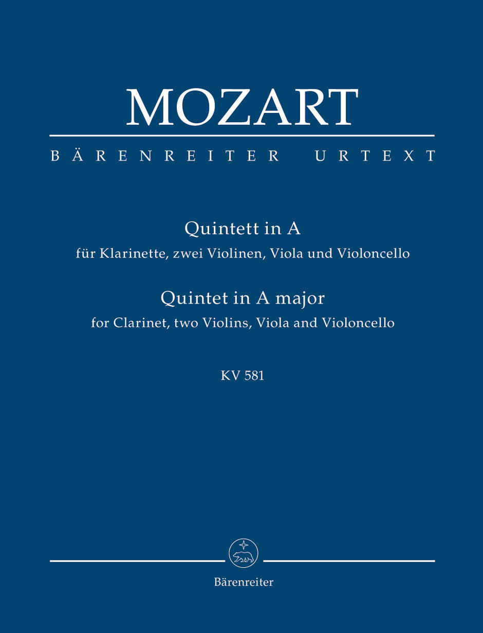 Mozart Quintet for Clarinet, two Violins, Viola and Violoncello A major K. 581 "Stadler Quintet"