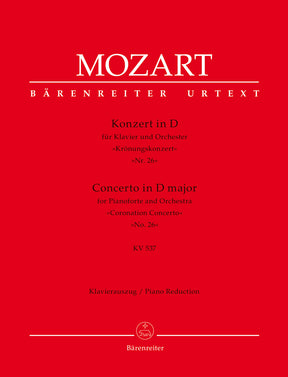 Mozart Concerto for Pianoforte and Orchestra Nr. 26 D major K. 537 "Coronation Concerto"