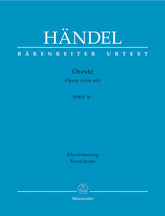 Handel Oreste HWV A/11 -Opera in three acts-