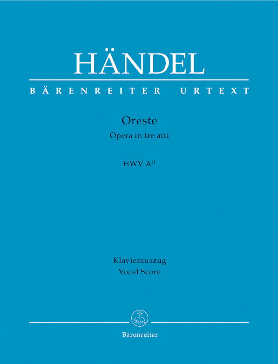 Handel Oreste HWV A/11 -Opera in three acts-
