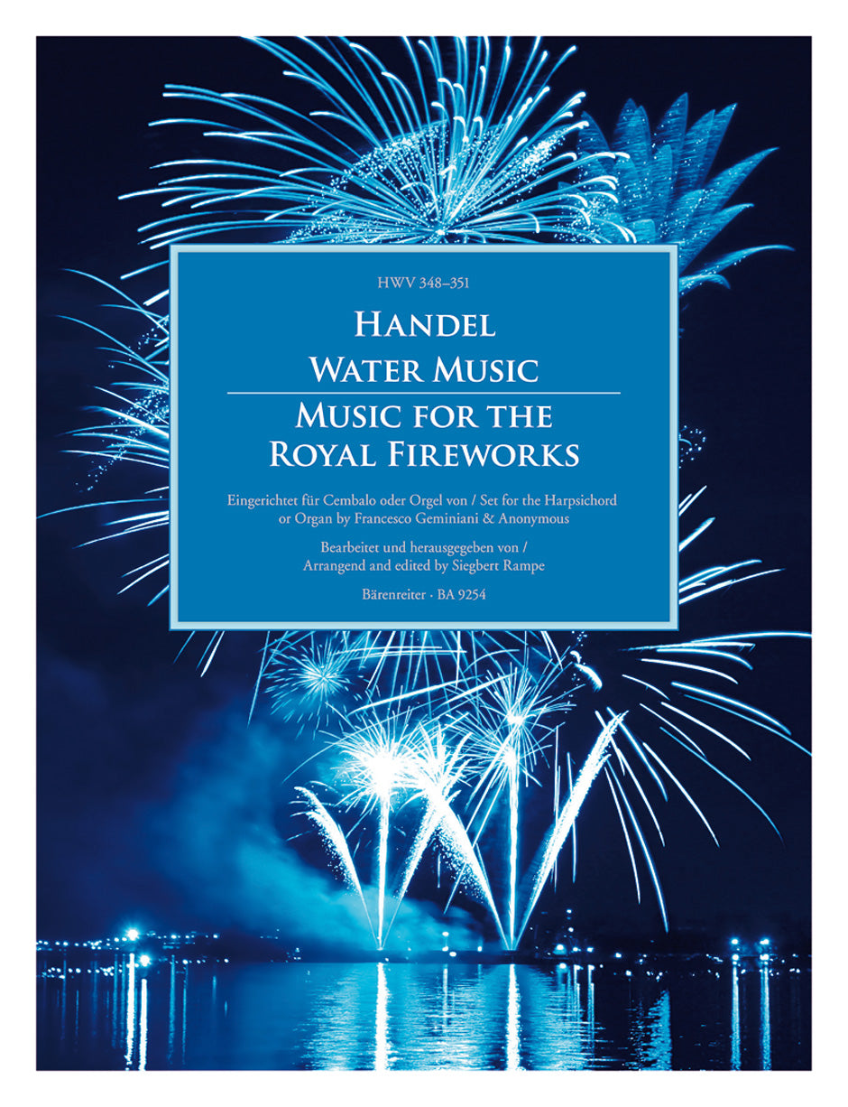 Handel Water Music / Music for the Royal Fireworks HWV 348-351 (Set for the Harpsichord or Organ)
