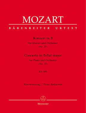 Mozart Concerto for Piano and Orchestra Nr. 27 B-flat major K. 595 (Piano Reduction)