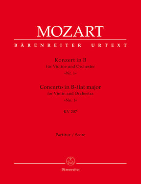 Mozart Concerto for Violin and Orchestra Nr. 1 B-flat major K. 207
