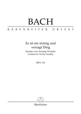 Bach Es ist ein trotzig und verzagt Ding BWV 176 -Cantata for Trinity Sunday- Study Score