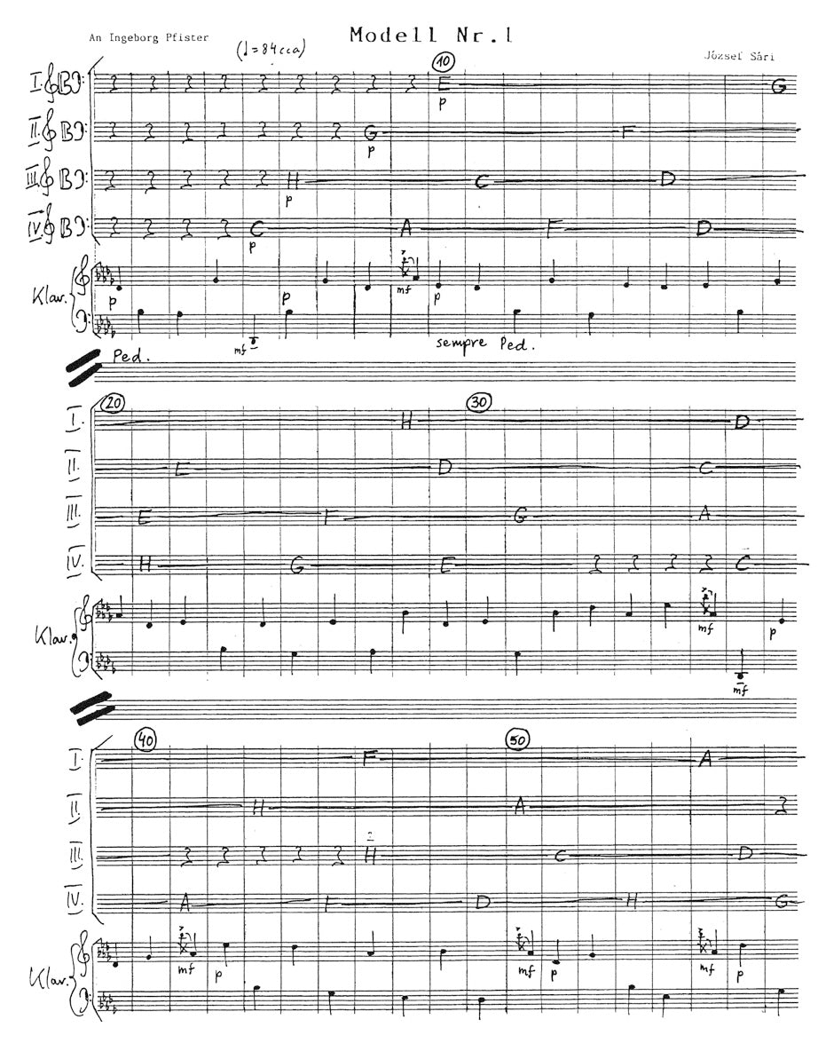 Clearance: Sari funf Klangmodelle fur obligates Klavier und 4 beliebige Melodie-Instrumente