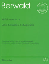 Berwald Concerto for Violin and Orchestra C-sharp minor CLEARANCE SHEET MUSIC / FINAL SALE