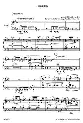 Dvorak Rusalka op. 114  Vocal Score