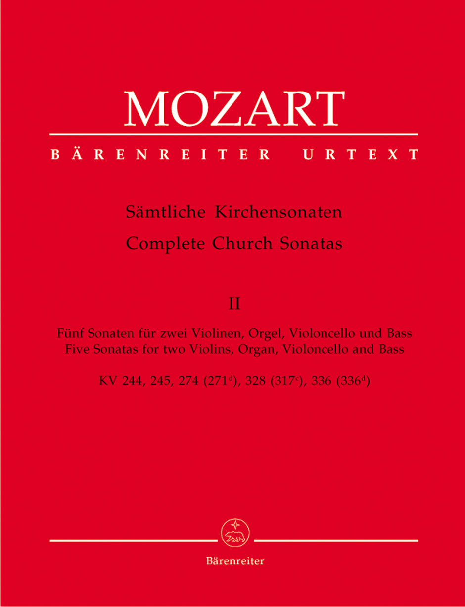 Mozart Complete Church Sonatas Volume 2